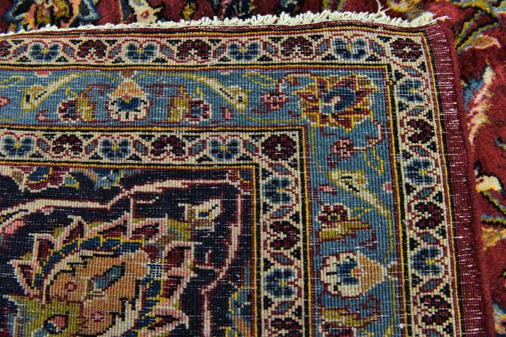 9' 9 x 13' 2 Hand Knotted Mashad Persian Wool Rug