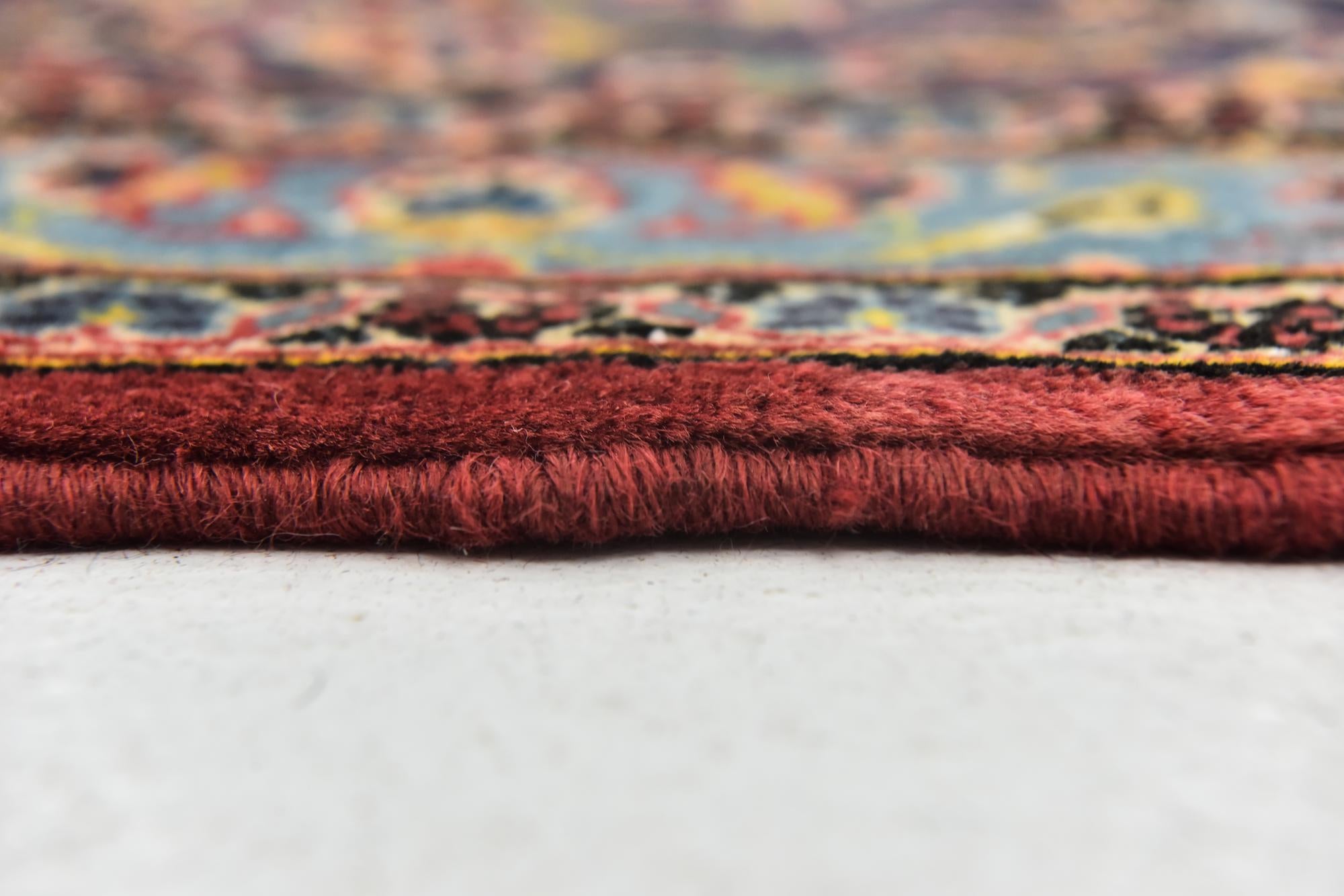 9' 9 x 13' 2 Hand Knotted Mashad Persian Wool Rug