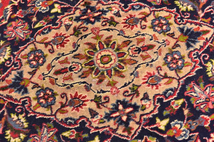 9' 9 x 12' 8 Hand Knotted Mashad Persian Wool Rug