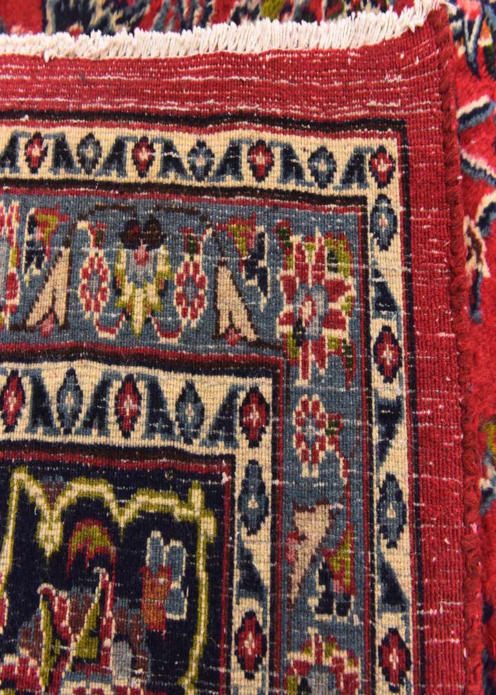9' 9 x 12' 8 Hand Knotted Mashad Persian Wool Rug