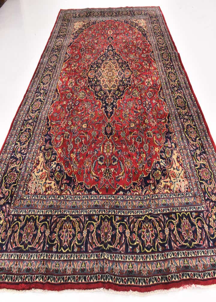9' 9 x 12' 8 Hand Knotted Mashad Persian Wool Rug