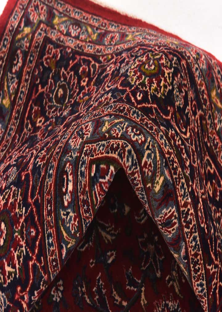 9' 10 x 12' 6 Hand Knotted Mashad Persian Wool Rug