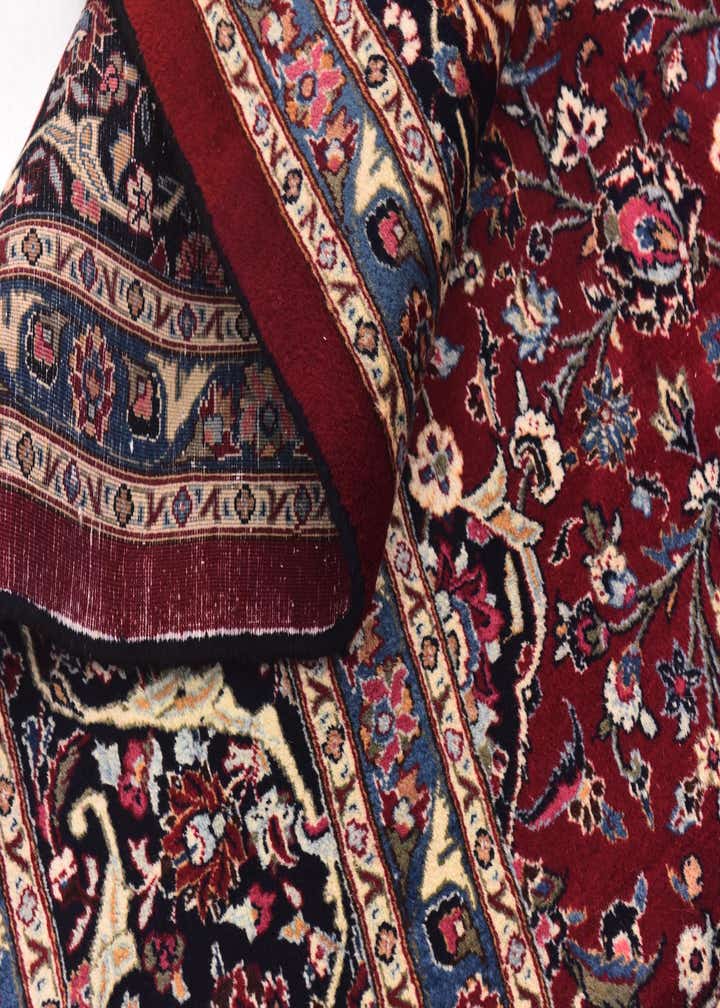 9' 7 x 13' 6 Hand Knotted Mashad Persian Wool Rug