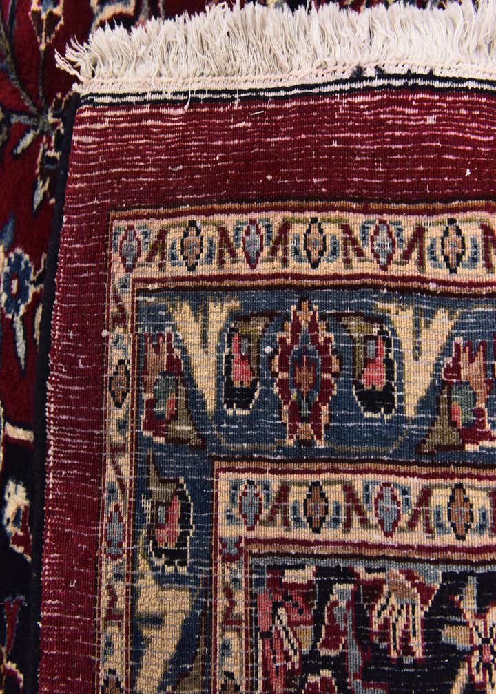 9' 7 x 13' 6 Hand Knotted Mashad Persian Wool Rug