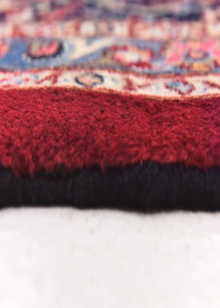9' 7 x 13' 6 Hand Knotted Mashad Persian Wool Rug