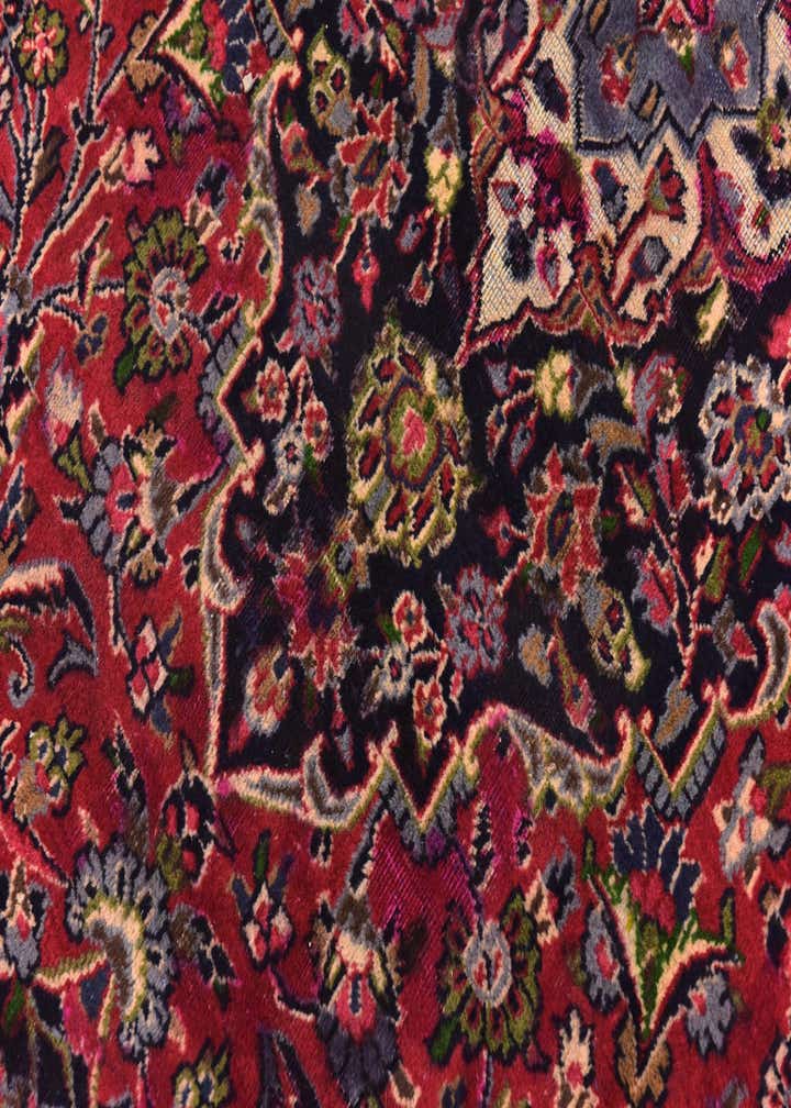 9' 7 x 12' Hand Knotted Mashad Persian Wool Rug