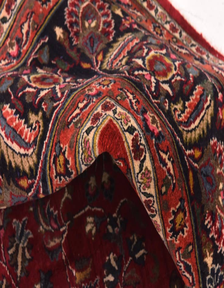 Detail image of 10' x 12' 8  Hand Knotted Mashad Persian Wool Rug