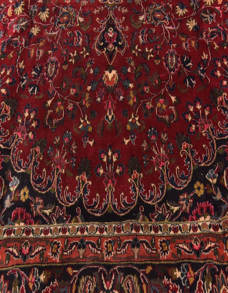 Detail image of 10' x 12' 8  Hand Knotted Mashad Persian Wool Rug
