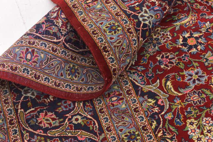 10' x 13' 5 Hand Knotted Mashad Persian Wool Rug