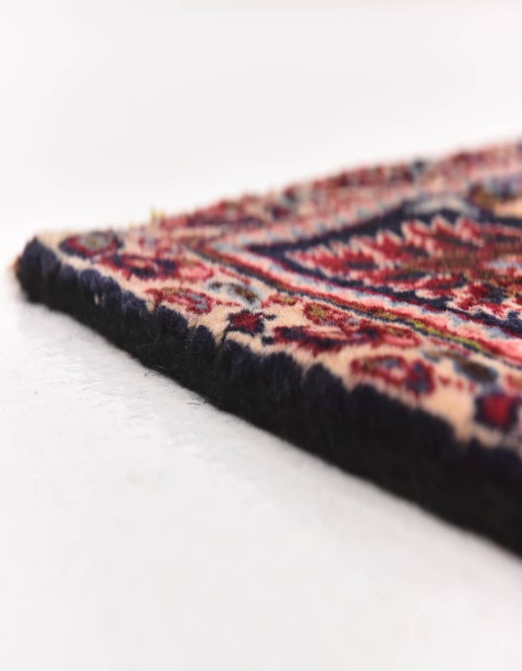 Detail image of 9' 3 x 11' 8 Hand Knotted Mashad Persian Wool Rug