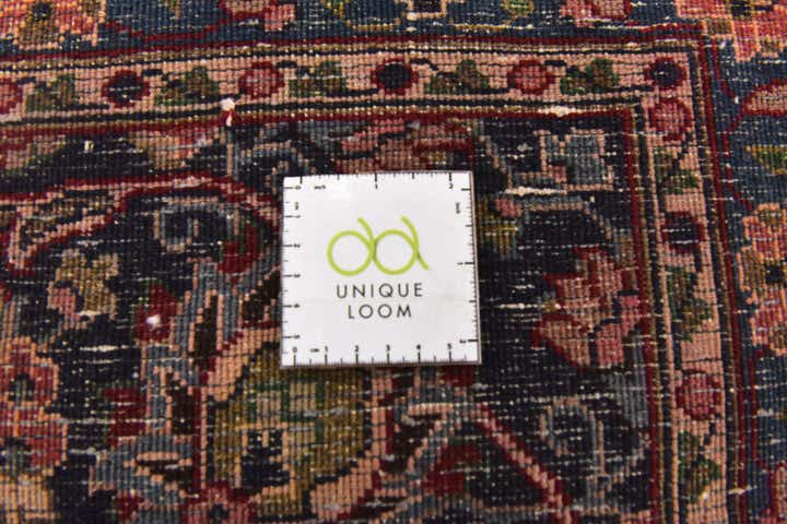 9' x 12' 10 Hand Knotted Mashad Persian Wool Rug