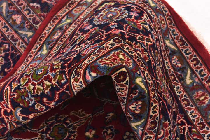 9' 9 x 12' 9 Hand Knotted Mashad Persian Wool Rug