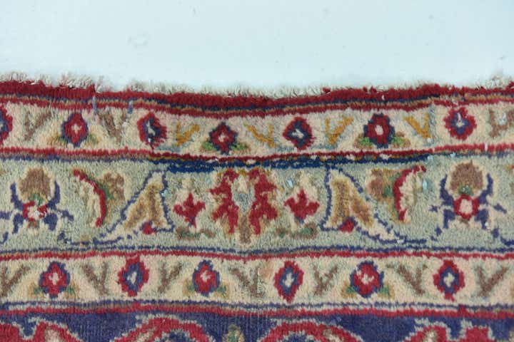 9' 10 x 12' 6 Hand Knotted Mashad Persian Wool Rug