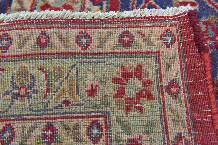 9' 10 x 12' 6 Hand Knotted Mashad Persian Wool Rug