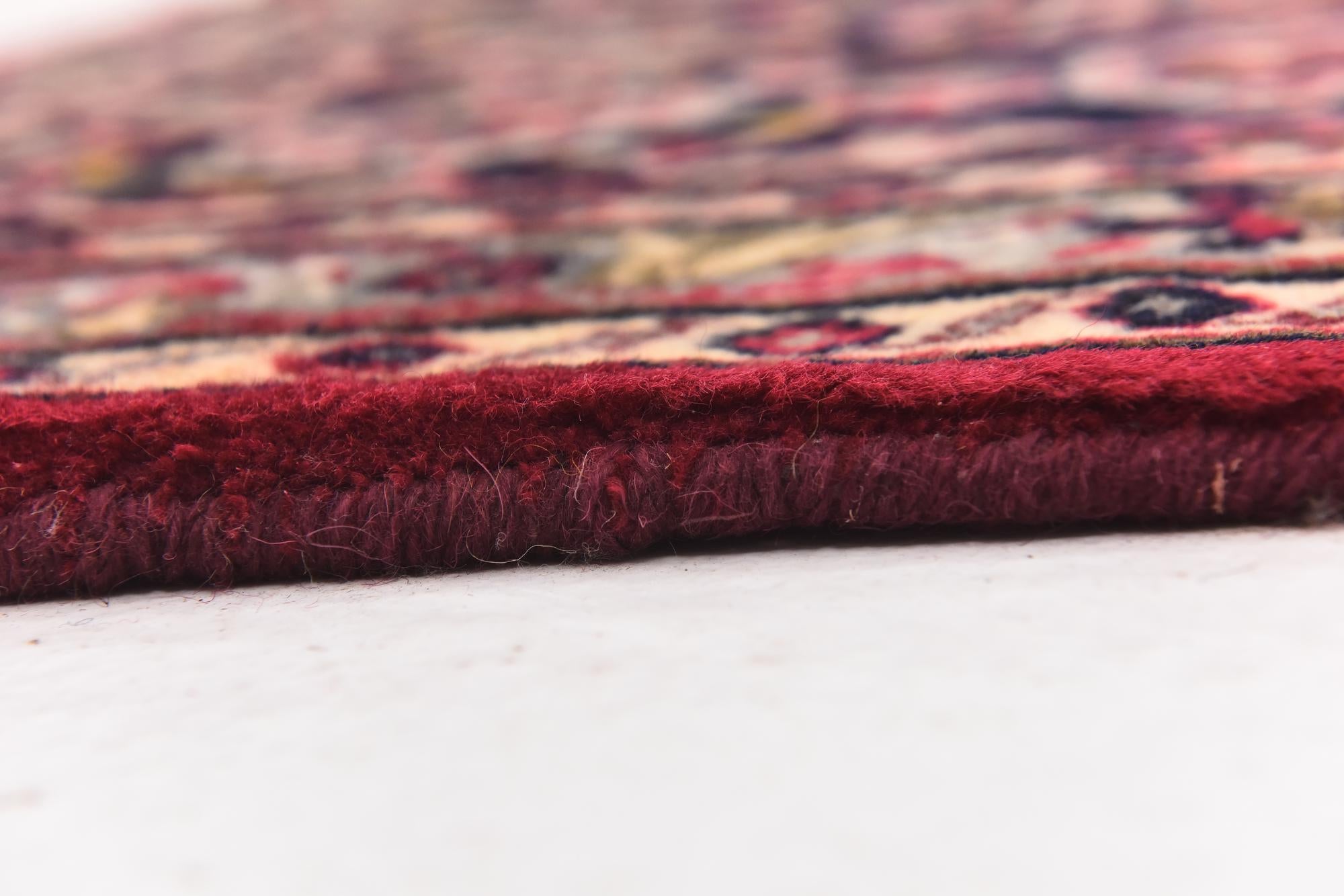 9' 6 x 13' Hand Knotted Mashad Persian Wool Rug