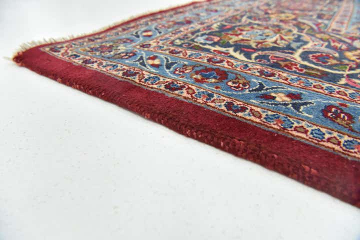 9' 9 x 12' 9 Hand Knotted Mashad Persian Wool Rug