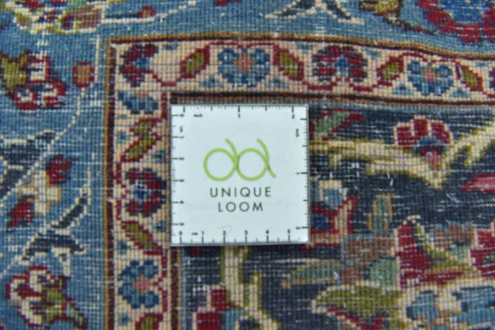 9' 9 x 12' 9 Hand Knotted Mashad Persian Wool Rug
