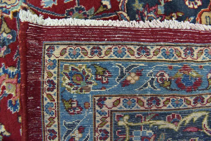 9' 9 x 12' 9 Hand Knotted Mashad Persian Wool Rug