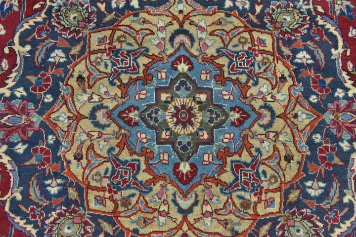 9' 9 x 12' 9 Hand Knotted Mashad Persian Wool Rug