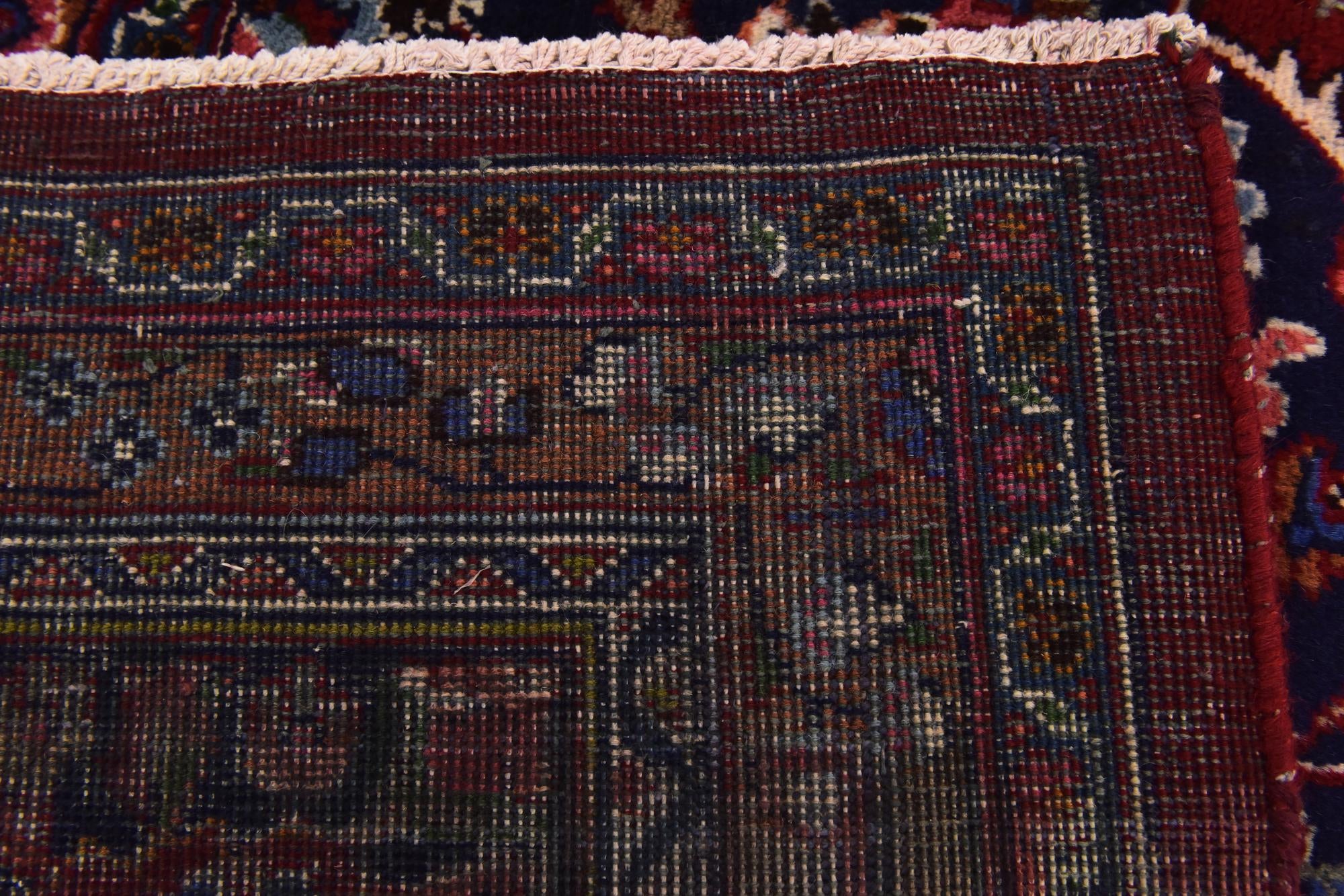 9' 8 x 12' 10 Hand Knotted Mashad Persian Wool Rug