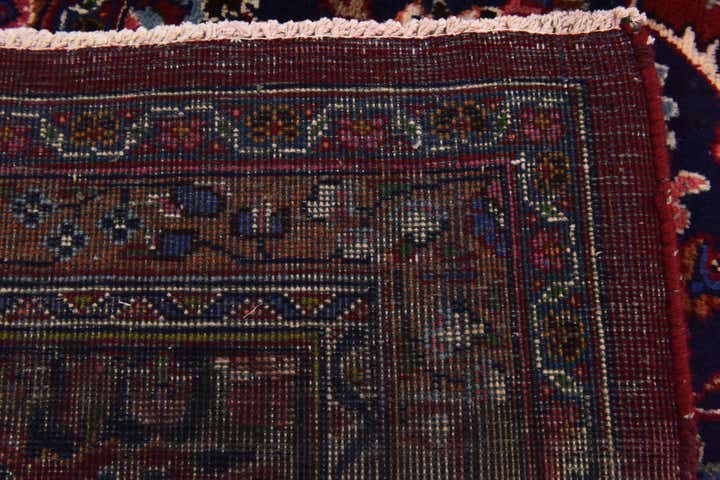 9' 8 x 12' 10 Hand Knotted Mashad Persian Wool Rug