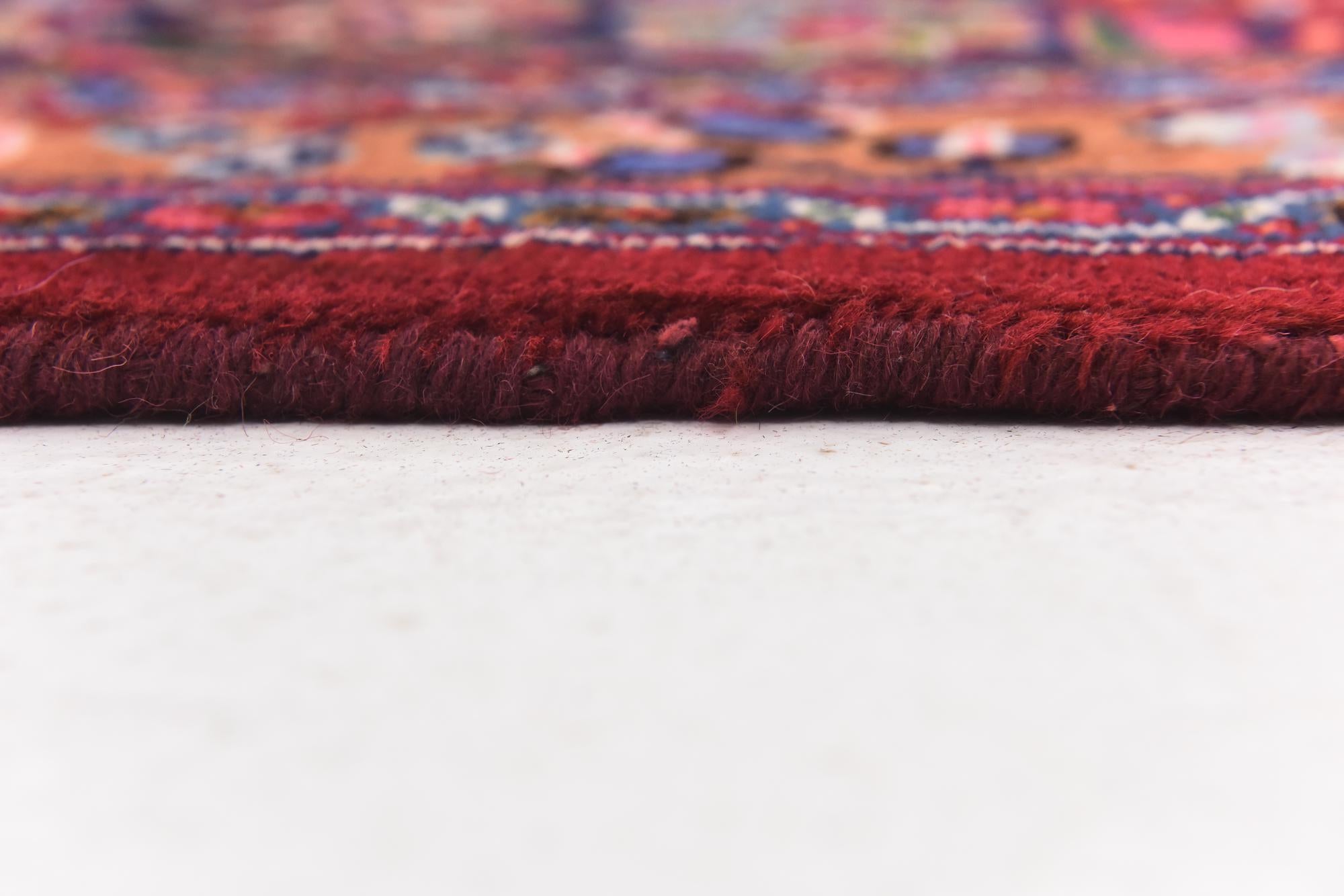 9' 8 x 12' 10 Hand Knotted Mashad Persian Wool Rug
