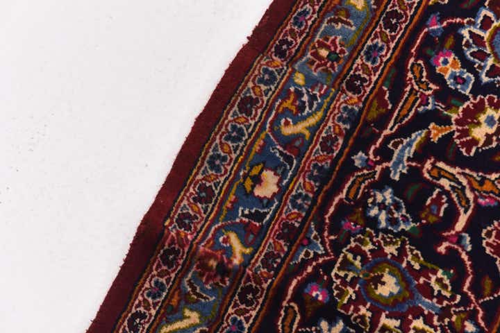 9' 9 x 12' 6 Hand Knotted Mashad Persian Wool Rug