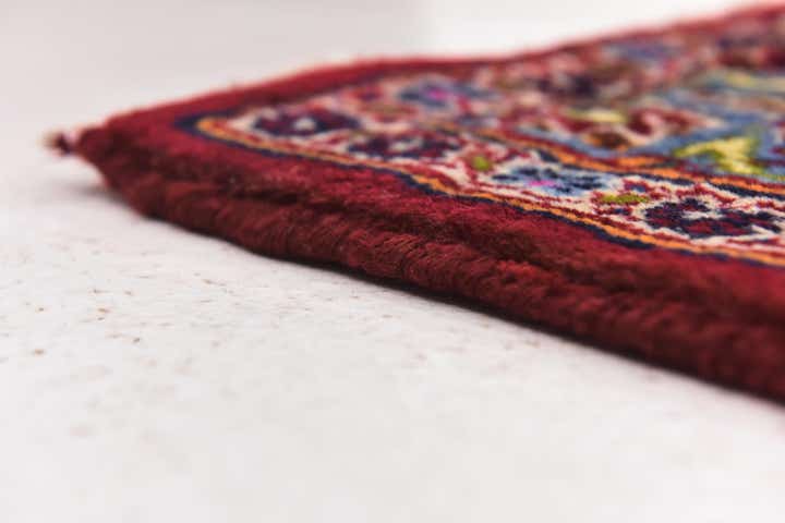 9' 9 x 12' 6 Hand Knotted Mashad Persian Wool Rug