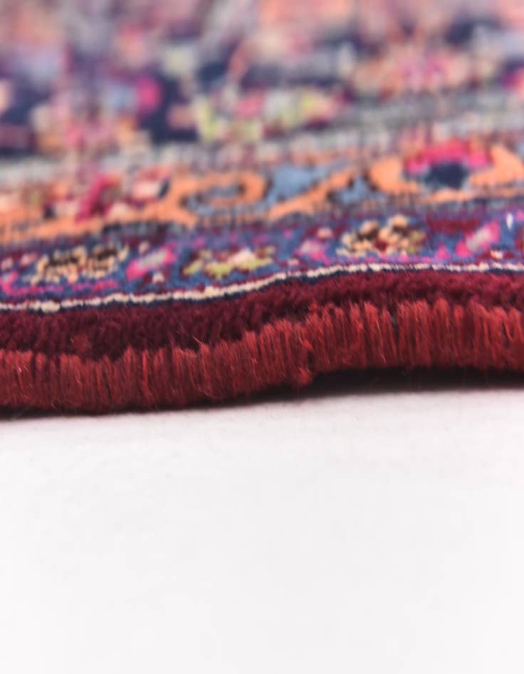 Detail image of 9' 7 x 13'  Hand Knotted Mashad Persian Wool Rug