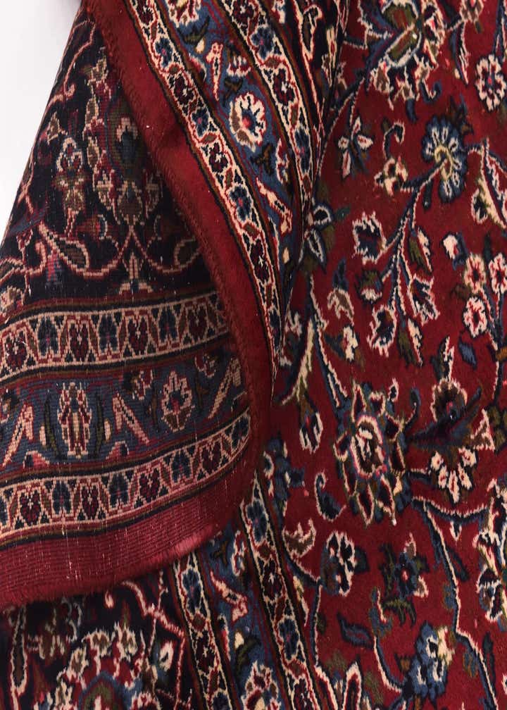 10' x 12' 6 Hand Knotted Mashad Persian Wool Rug