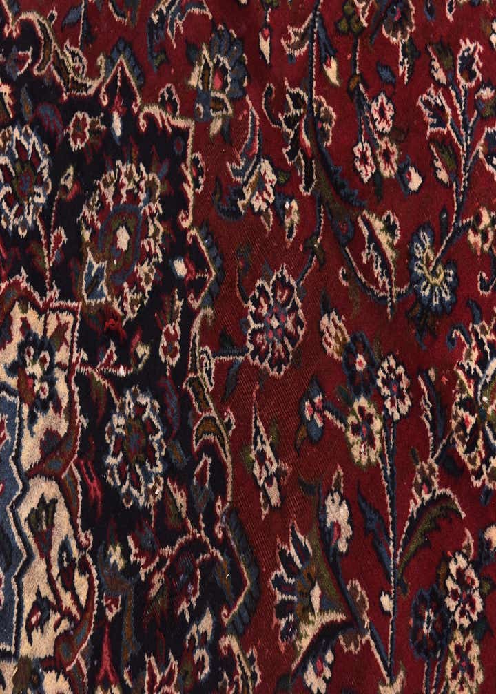 10' x 12' 6 Hand Knotted Mashad Persian Wool Rug
