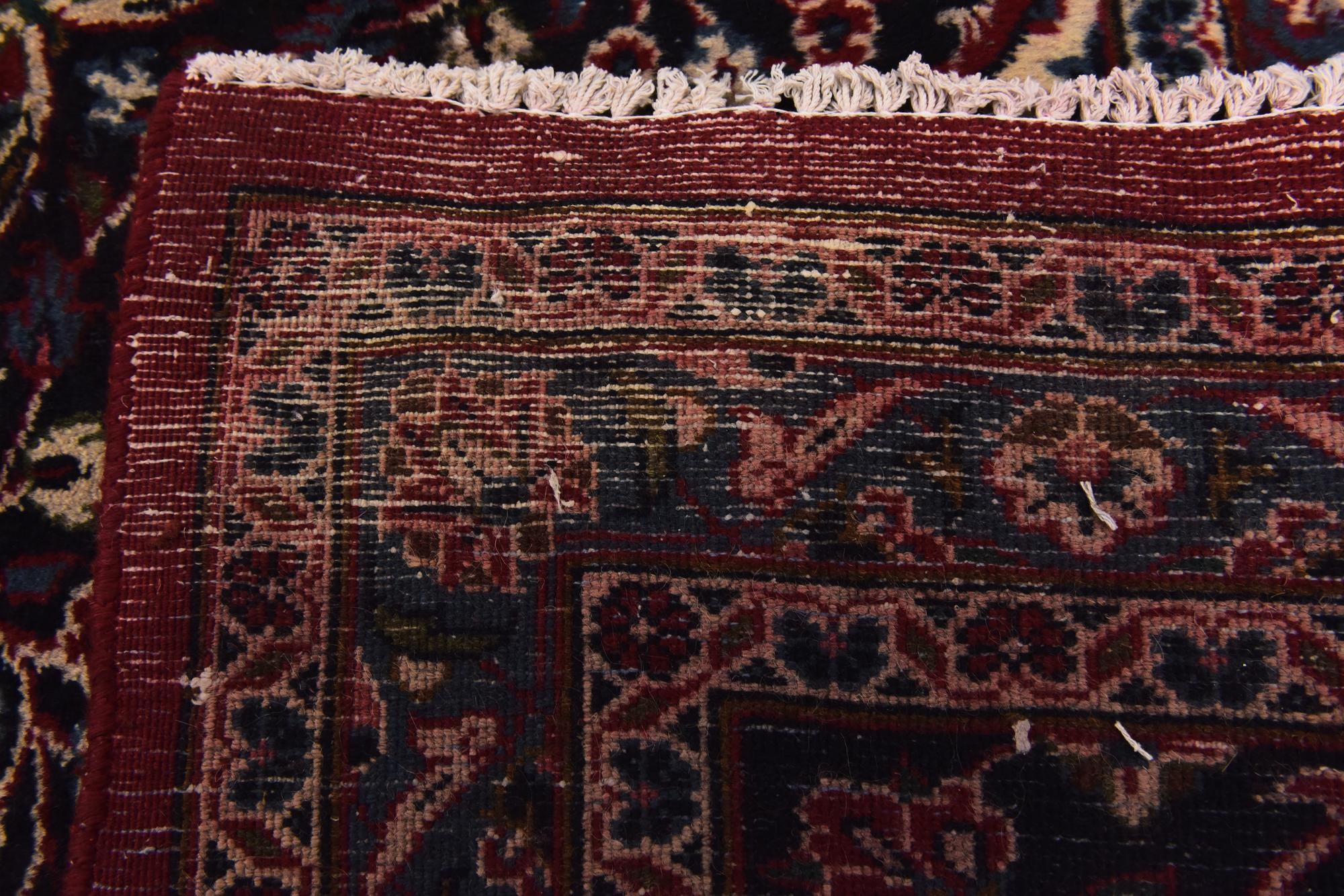 10' x 12' 6 Hand Knotted Mashad Persian Wool Rug