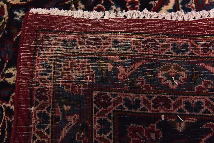10' x 12' 6 Hand Knotted Mashad Persian Wool Rug