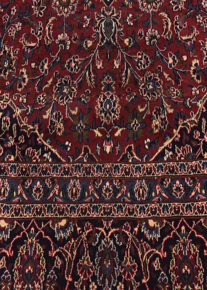 10' x 12' 6 Hand Knotted Mashad Persian Wool Rug
