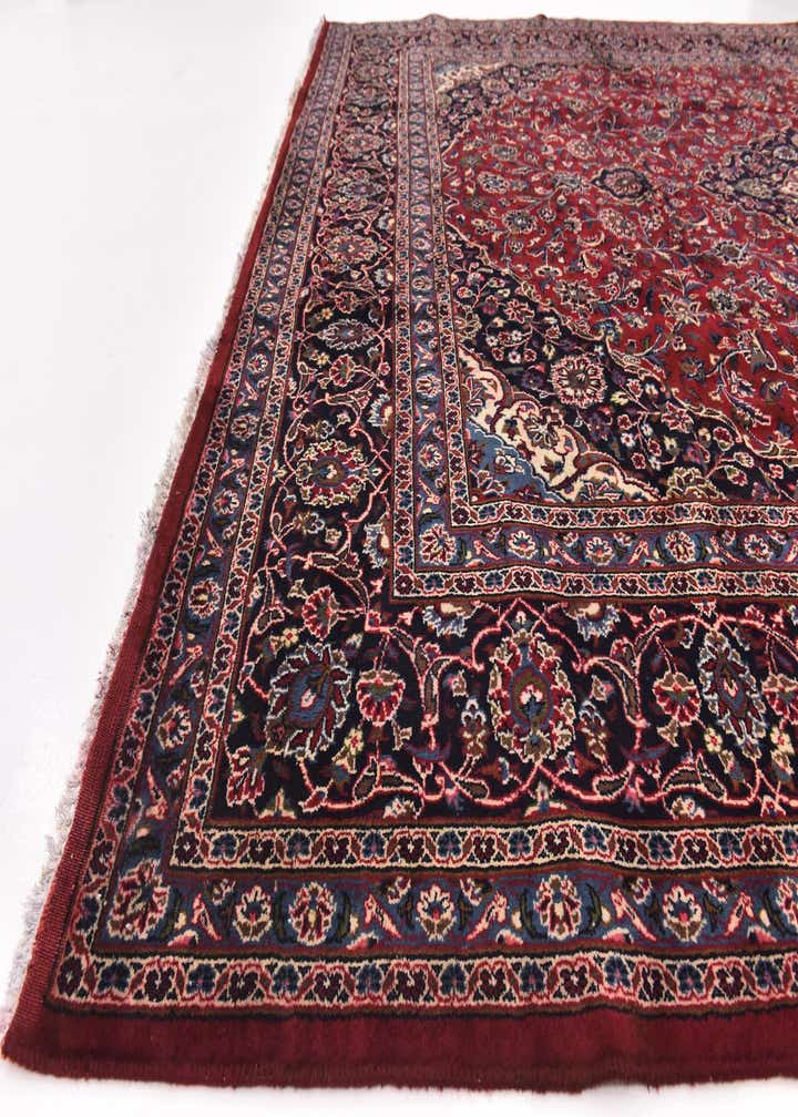 10' x 12' 6 Hand Knotted Mashad Persian Wool Rug
