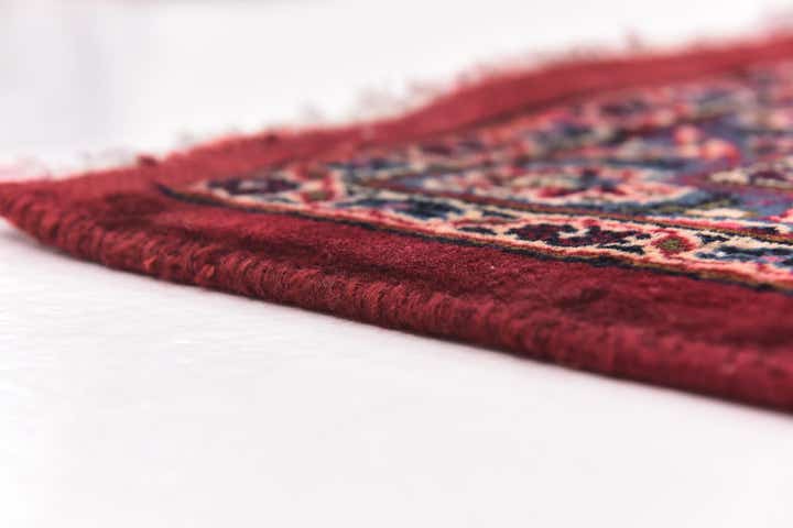 10' x 12' 6 Hand Knotted Mashad Persian Wool Rug