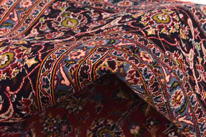 9' 8 x 12' 6 Hand Knotted Mashad Persian Wool Rug