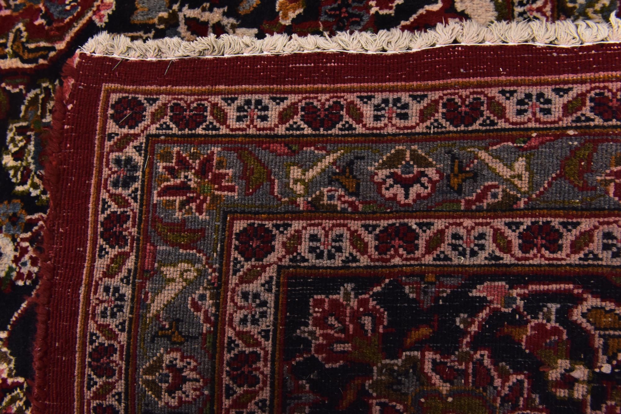 9' 8 x 12' 6 Hand Knotted Mashad Persian Wool Rug