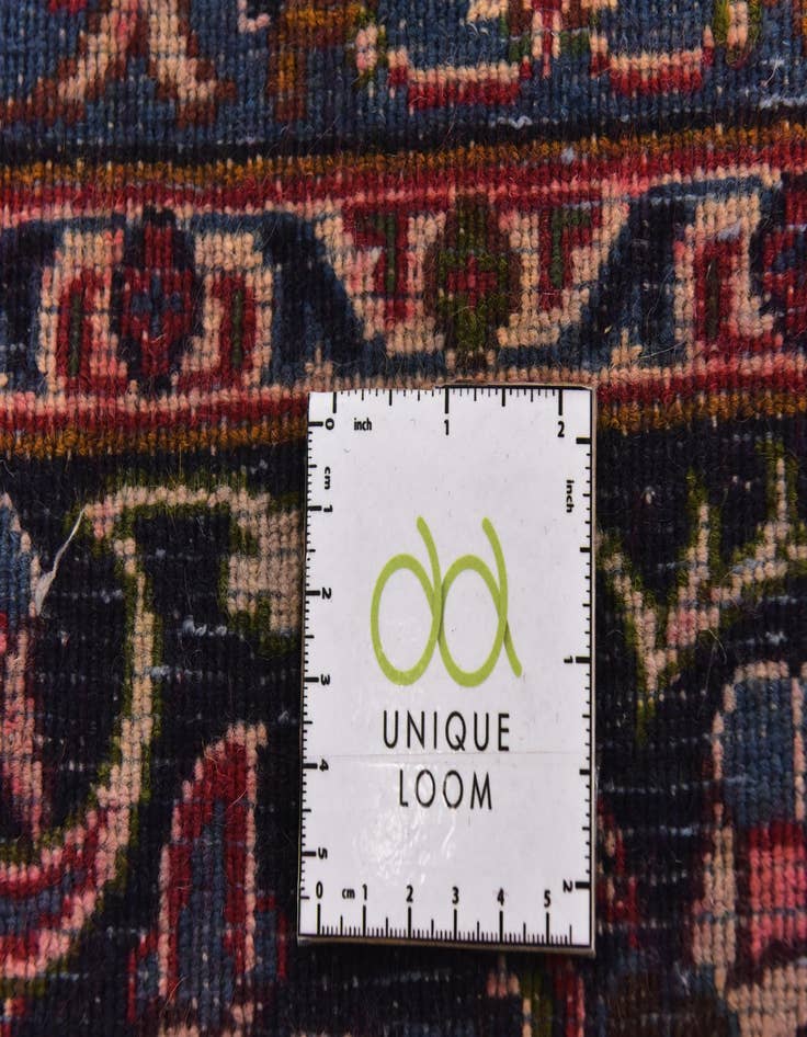 Detail image of 9' 10 x 13'  Hand Knotted Mashad Persian Wool Rug