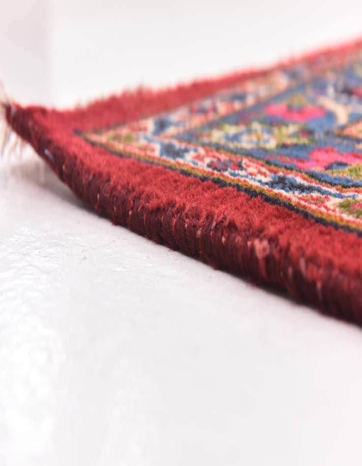 Detail image of 9' 10 x 13'  Hand Knotted Mashad Persian Wool Rug