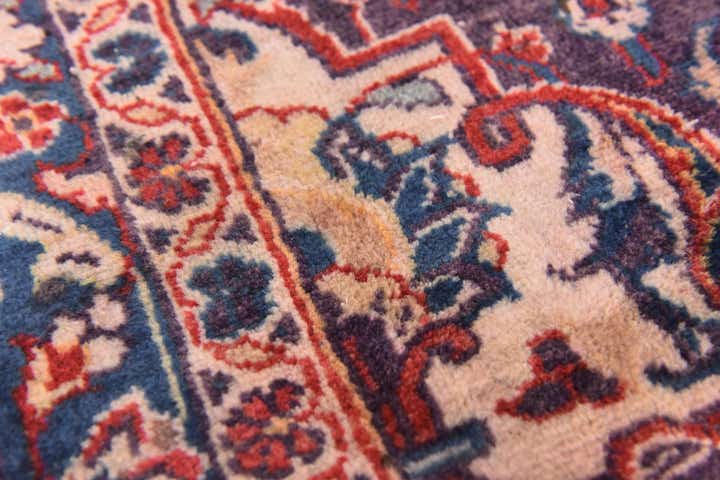 9' x 12' 10 Hand Knotted Mashad Persian Wool Rug