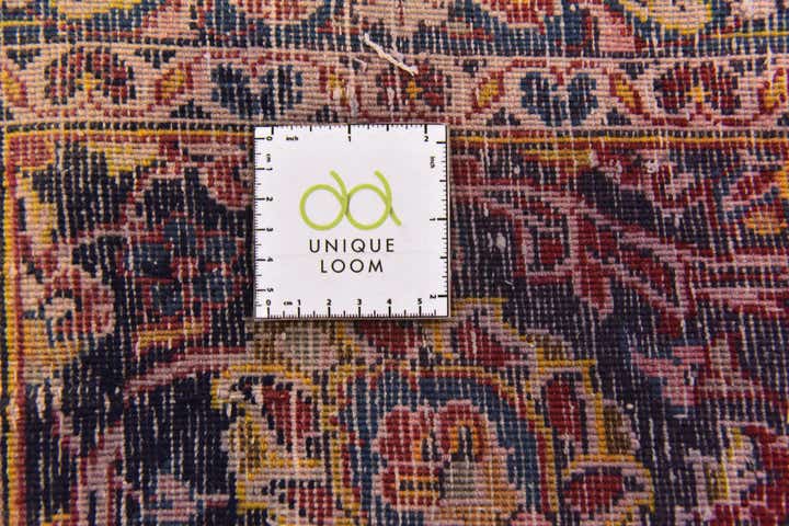 9' x 12' 10 Hand Knotted Mashad Persian Wool Rug