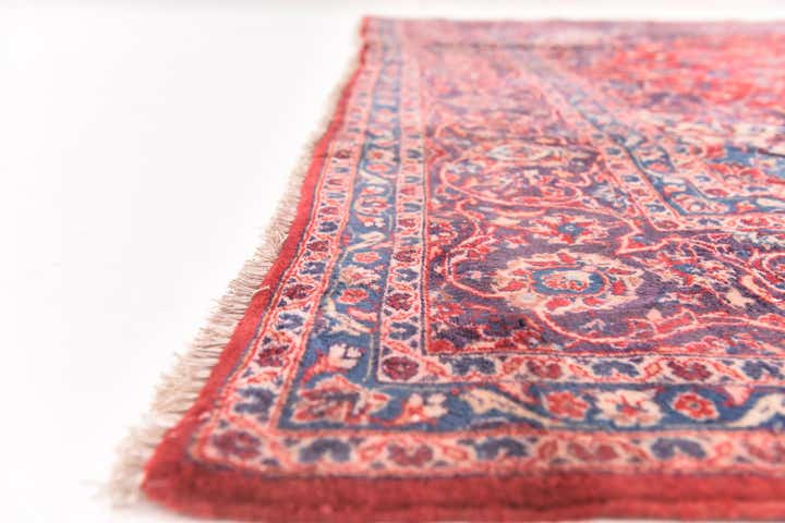 9' x 12' 10 Hand Knotted Mashad Persian Wool Rug