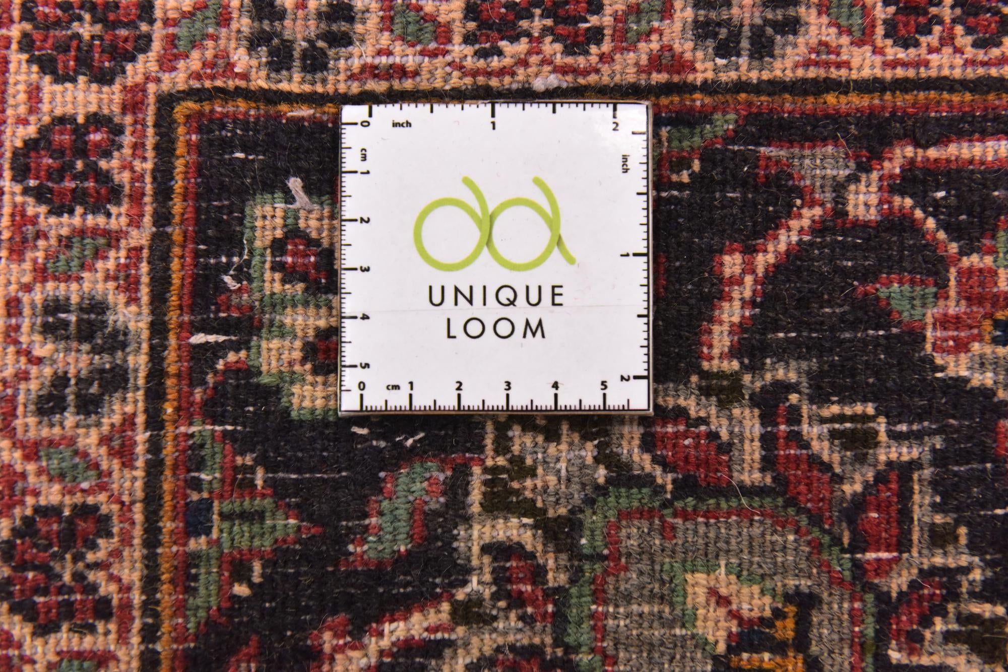 9' 8 x 12' 6 Hand Knotted Mashad Persian Wool Rug