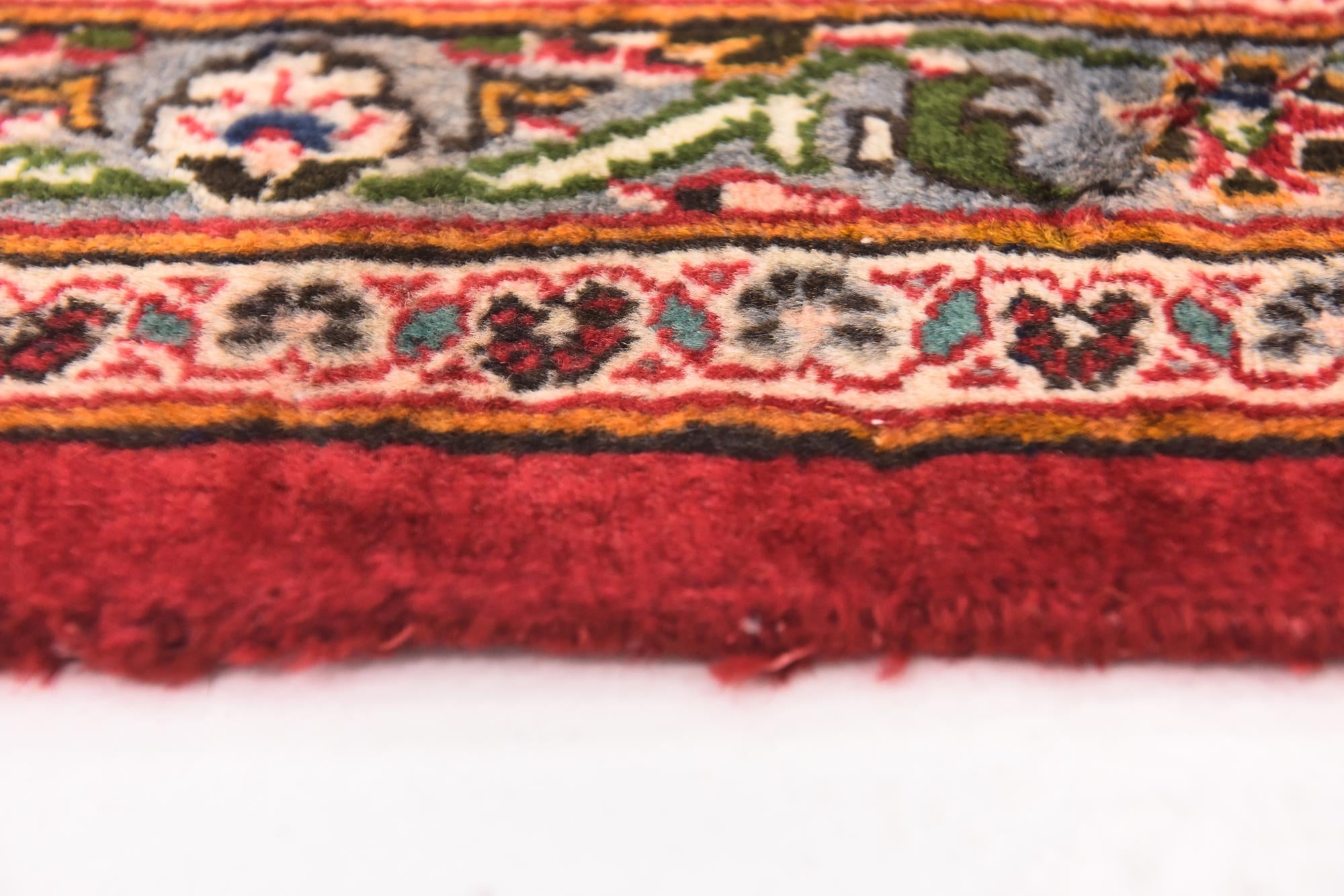 9' 8 x 12' 6 Hand Knotted Mashad Persian Wool Rug
