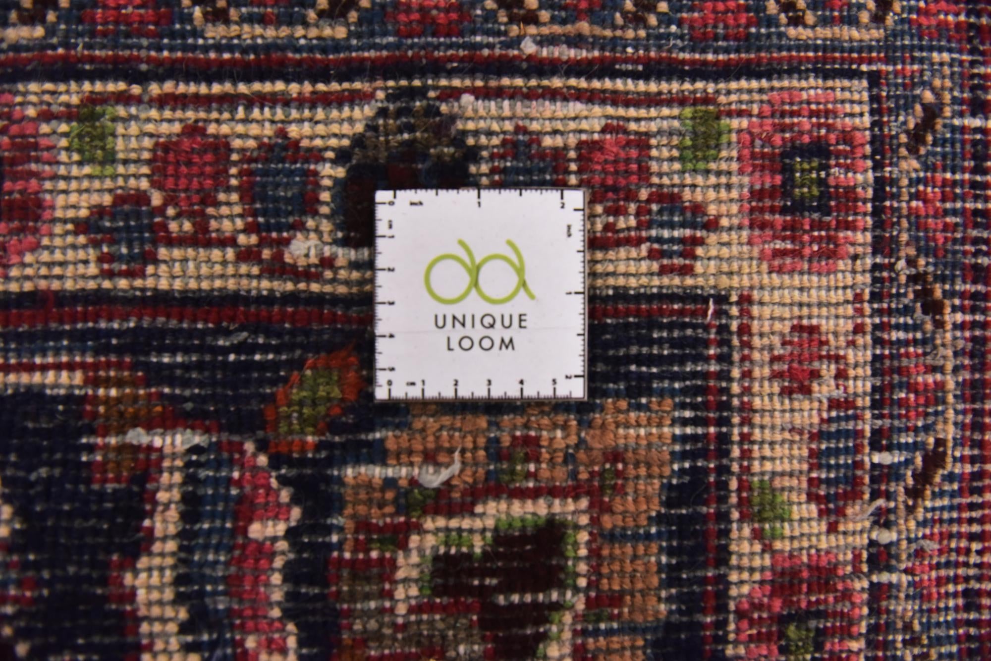 9' 8 x 12' 4 Hand Knotted Mashad Persian Wool Rug