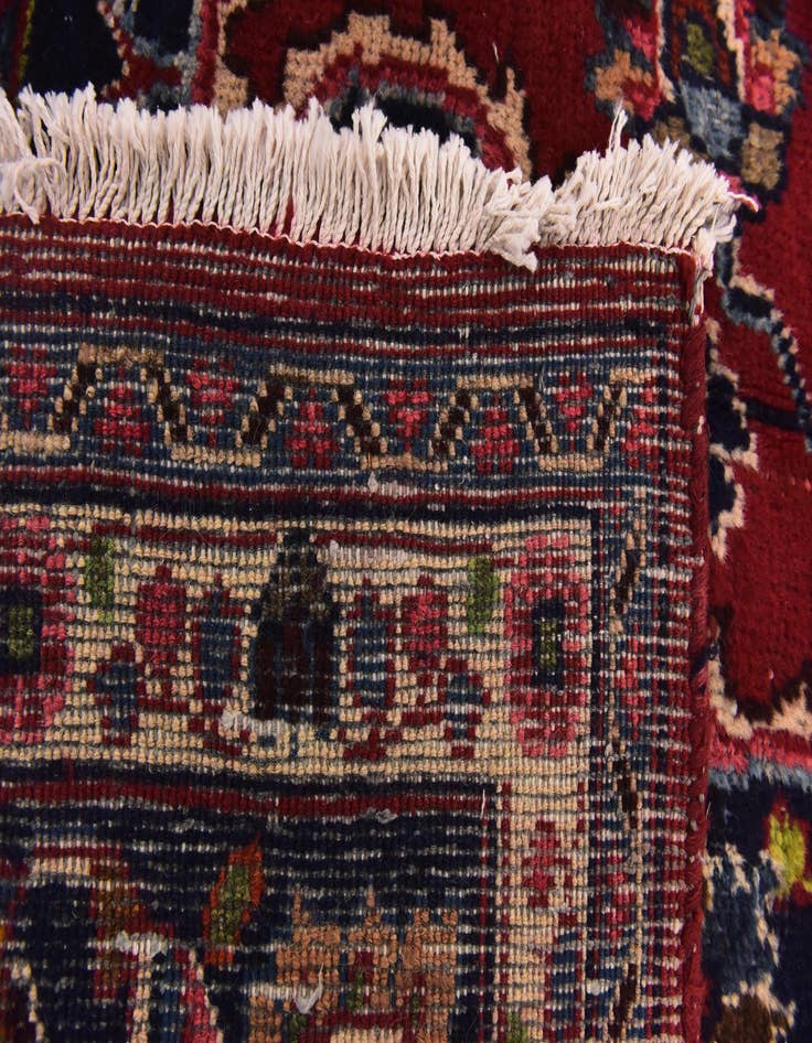 Detail image of 9' 8 x 12' 4  Hand Knotted Mashad Persian Wool Rug