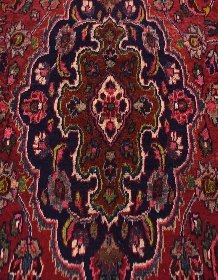 Detail image of 9' 8 x 12' 4  Hand Knotted Mashad Persian Wool Rug