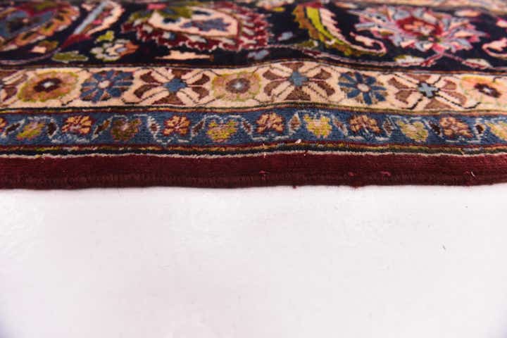 9' 8 x 12' 7 Hand Knotted Mashad Persian Wool Rug