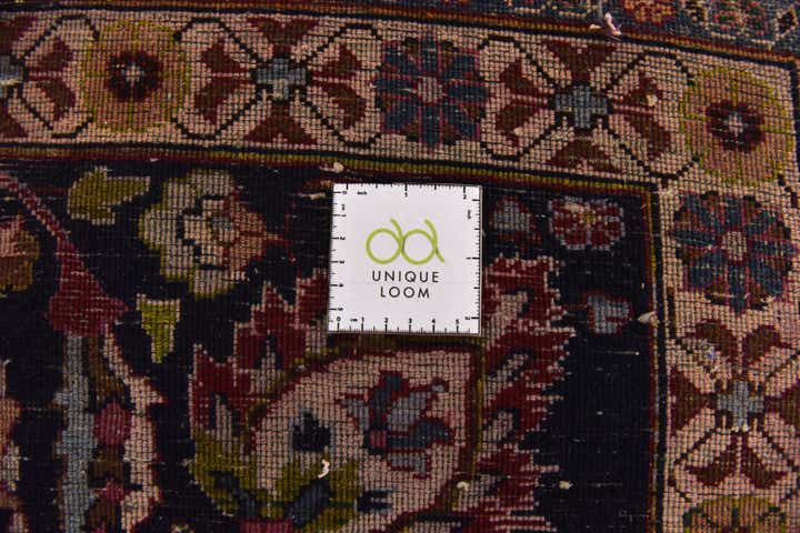 9' 8 x 12' 7 Hand Knotted Mashad Persian Wool Rug